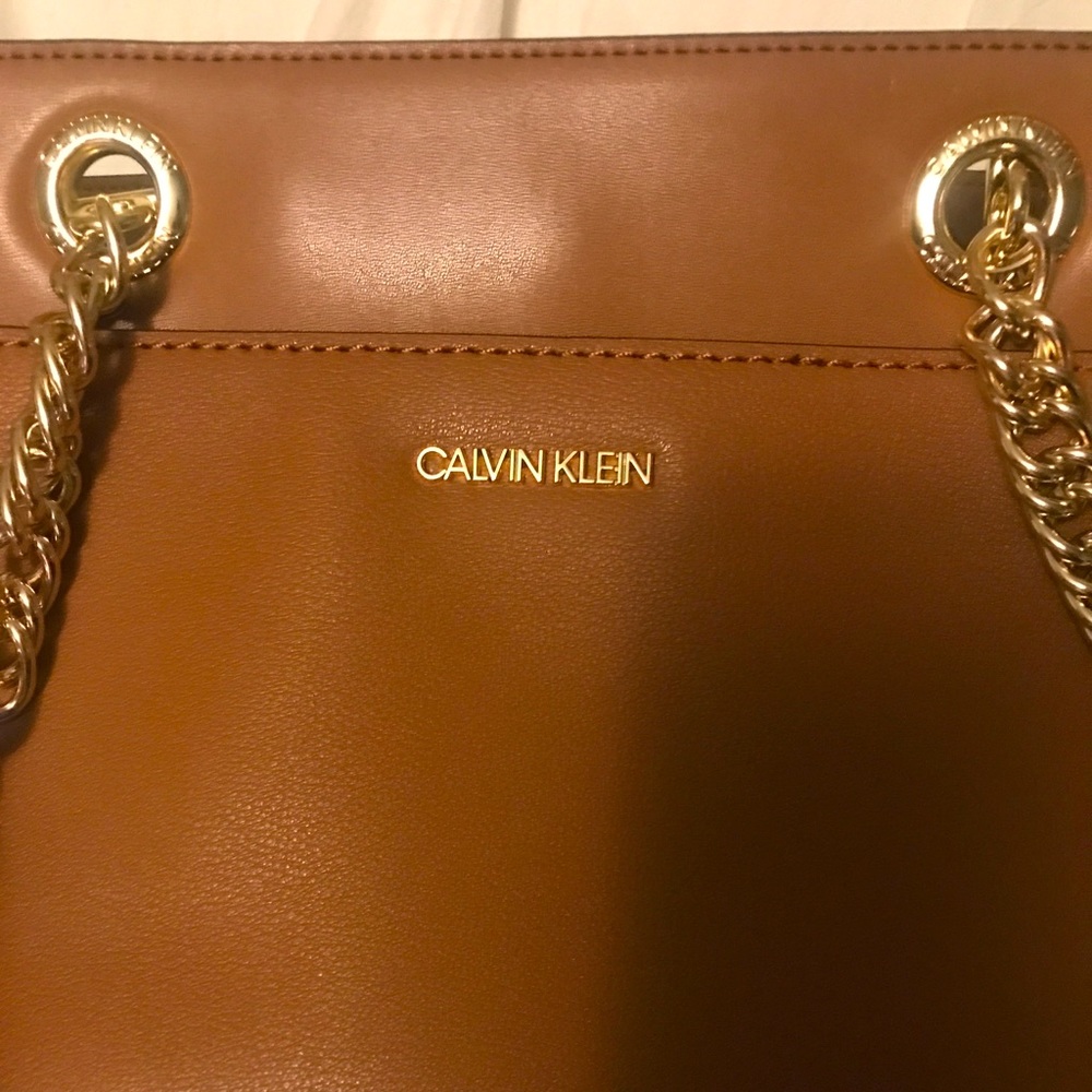 Calvin Klein Camel bag.